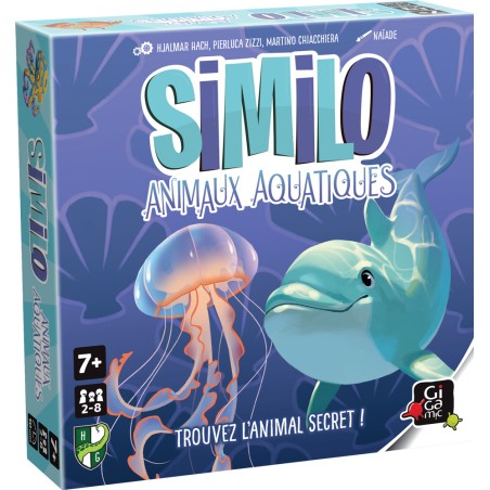 Boîte de Similo Animaux Aquatiques, jeu de déduction coopératif sous-marin.