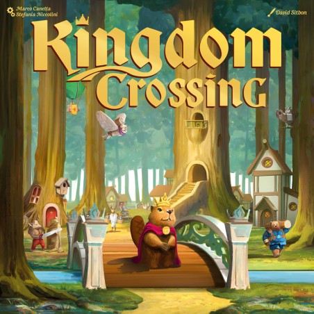 Face avant de la boîte Kingdom Crossing, le jeu de stratégie SWAF.
