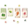 Zoom sur les cartes numérotées et illustrations de 13 Feuilles.