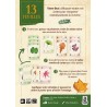 Dos de la boîte présentant les règles simples de 13 Feuilles.