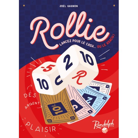 Face avant de la boîte Rollie, jeu d’ambiance et de stop ou encore