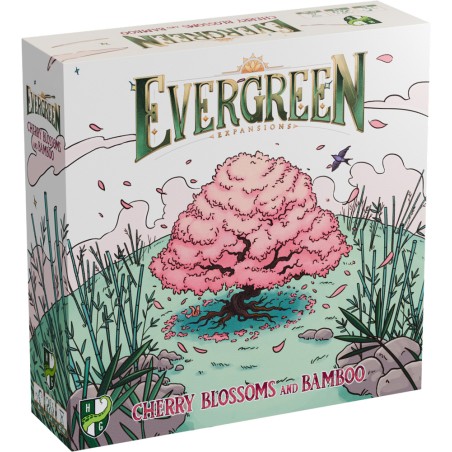 Boîte de l’extension Cerisiers & Bambous pour Evergreen.