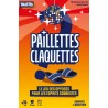 Face avant de la boîte Paillettes Claquettes, jeu fun et coloré.