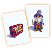Zoom sur les cartes illustrées et colorées de Monique en image