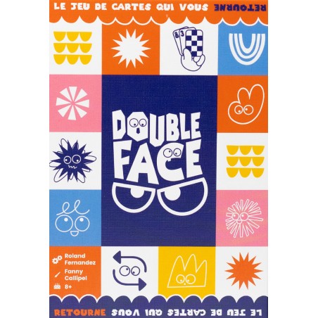 Face avant de la boîte Double Face, jeu de plis à rebondissements.