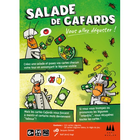 Salade de cafards: jeu de cartes et ambiance - Détail du jeu