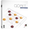 Boîte du jeu QOMET en vue 3D, design épuré et élégant