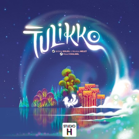 Face avant de la boîte Tulikko, jeu de société poétique et tactique Face avant de la boîte Tulikko, jeu de société poétique et tactique