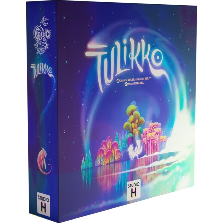 Boîte 3D du jeu Tulikko, jeu de société stratégique sur les forêts boréales Boîte 3D du jeu Tulikko, jeu de société stratégique sur les forêts boréales