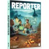 Vue 3D de la boîte du jeu Reporter, jeu d’enquête journalistique immersif.
