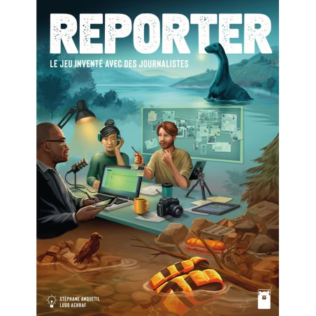 Couverture du jeu Reporter, illustrant l’univers du journalisme et de l’investigation.