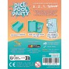 Dos de boîte Dice Pool Party avec résumé des règles et contenu