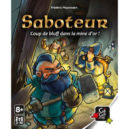 Saboteur, un jeu de stratégie et de bluff pour des parties remplies de suspense.