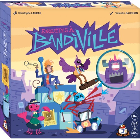 Boîte du jeu de société Enquêtes à Bandiville