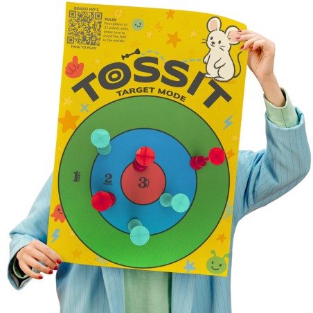 Joue avec la cible Tossit et marque le plus de points !