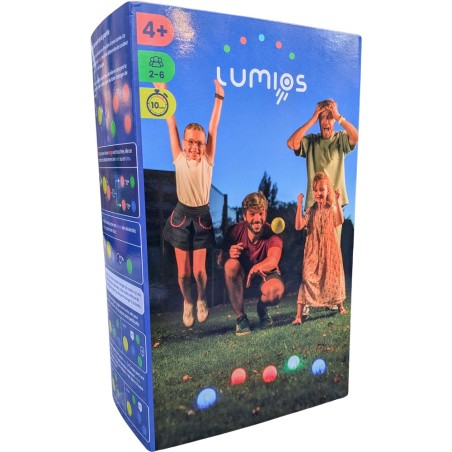 Boîte du jeu Lumios, le jeu d'adresse extérieur et intérieur