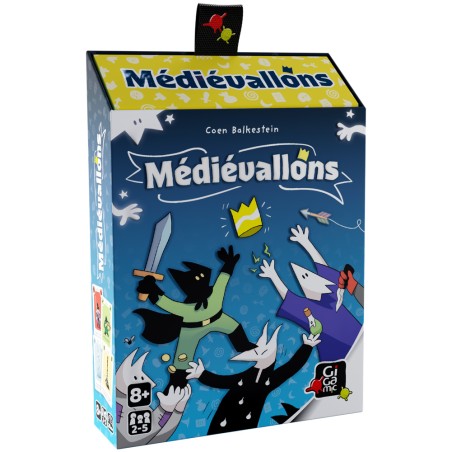 Boîte de Mediévallons, le jeu de cartes bourré de coups fourrés