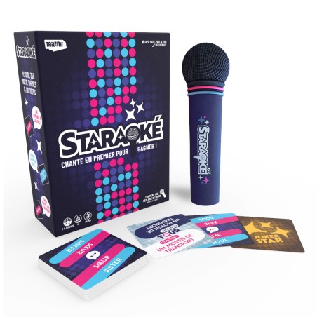 Matériel de Staraoké avec micro et cartes du jeu