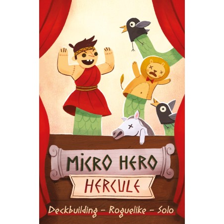 Couverture du jeu de cartes pour 1 joueur Micro Hero Hercule