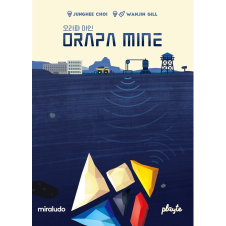 Couverture du jeu de société Orapamine, un jeu de stratégie qui rappelle la bataille navale