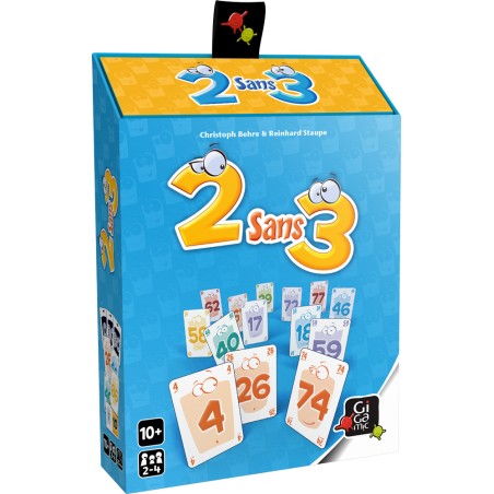 Boite biseau du jeu de cartes 2 sans 3