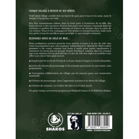 Dos du livre et explication du jeu de rôle Beyond The Wall