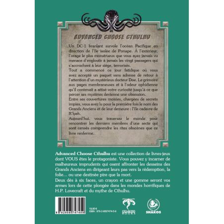 Advanced Choose Cthulhu 1 - Survivre à R'Lyeh | Dos et explication du livre