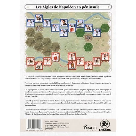 Les Aigles de Napoléon en Péninsule | Dos et explication du Livre jeu
