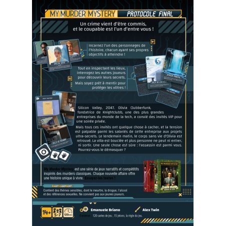 MY MURDER MYSTERY - PROTOCOLE FINAL