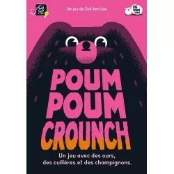 Boîte du jeu de société Poum Poum Crounch, un jeu coloré !