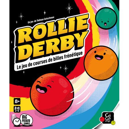 ROLLIE DERBY, couverture du jeu de bille Gigamic