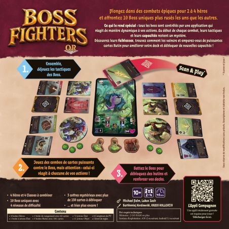 Dos de boîte et explication de Boss Fighters QR