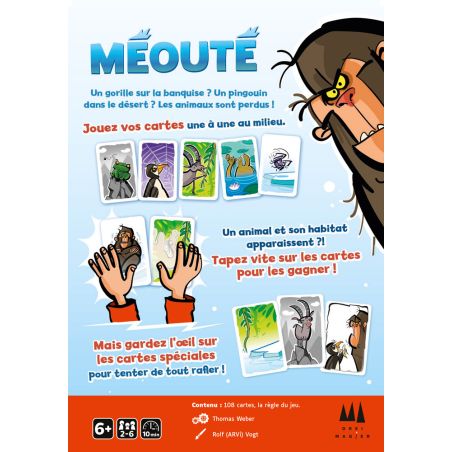 Dos de boîte et explications du jeu MÉOUTÉ