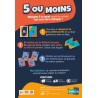 dos de boite et explication du jeu de cartes 5 ou moins