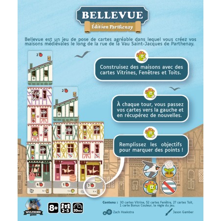 Dos de boîte et explication de Bellevue édition Parthenay