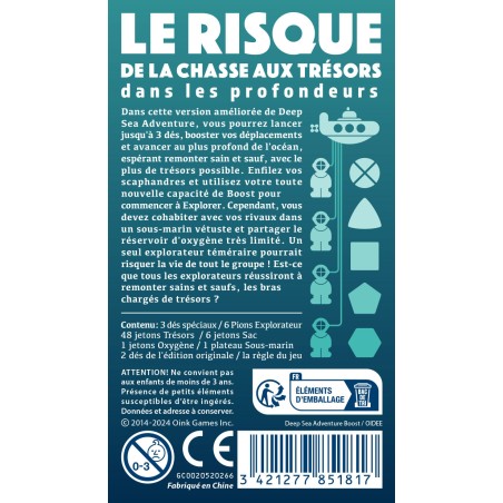 Dos de boîte et explications de DEEP SEA ADVENTURE BOOST