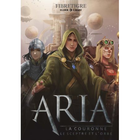 ARIA : La couronne, le sceptre, et l’orbe. Couverture du livre de jeu de rôle