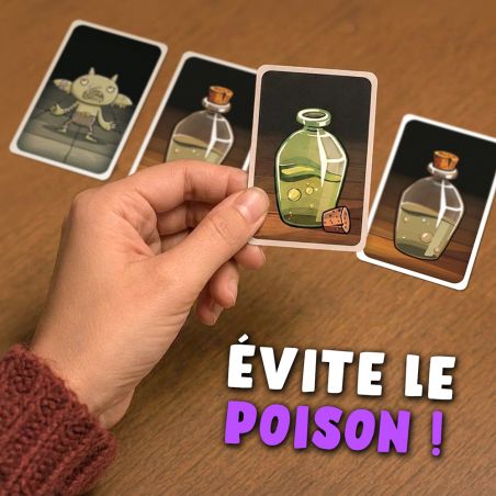 Dans POTION OU POISON, évite le poison