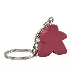 PORTE CLES MEEPLE ROSE