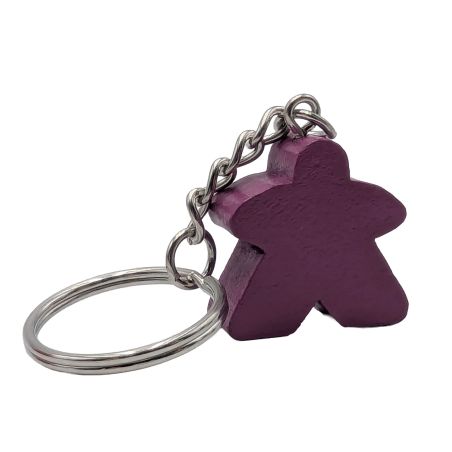 PORTE CLES MEEPLE VIOLET