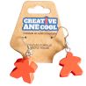 Boucles d'oreille Meeple Rouge