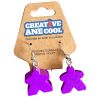 Boucles d'oreille Meeple Violet