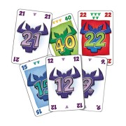 Zoom sur les cartes numérotées et les célèbres têtes de bœuf du jeu 6 qui prend !