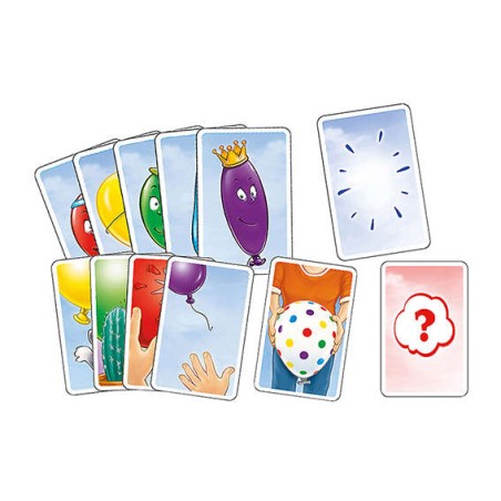 Ballons: jeu de cartes pour enfants à partir de 3 ans - Détail de cartes du jeu