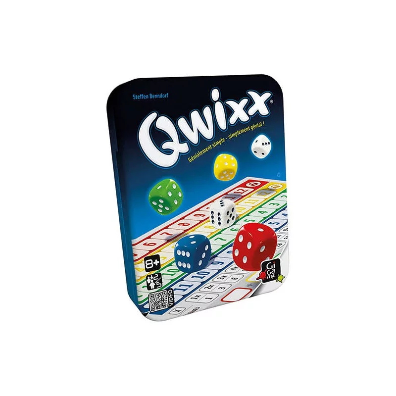 Qwixx ,jeu de société Gigamic ,jeu de dés ,roll & write