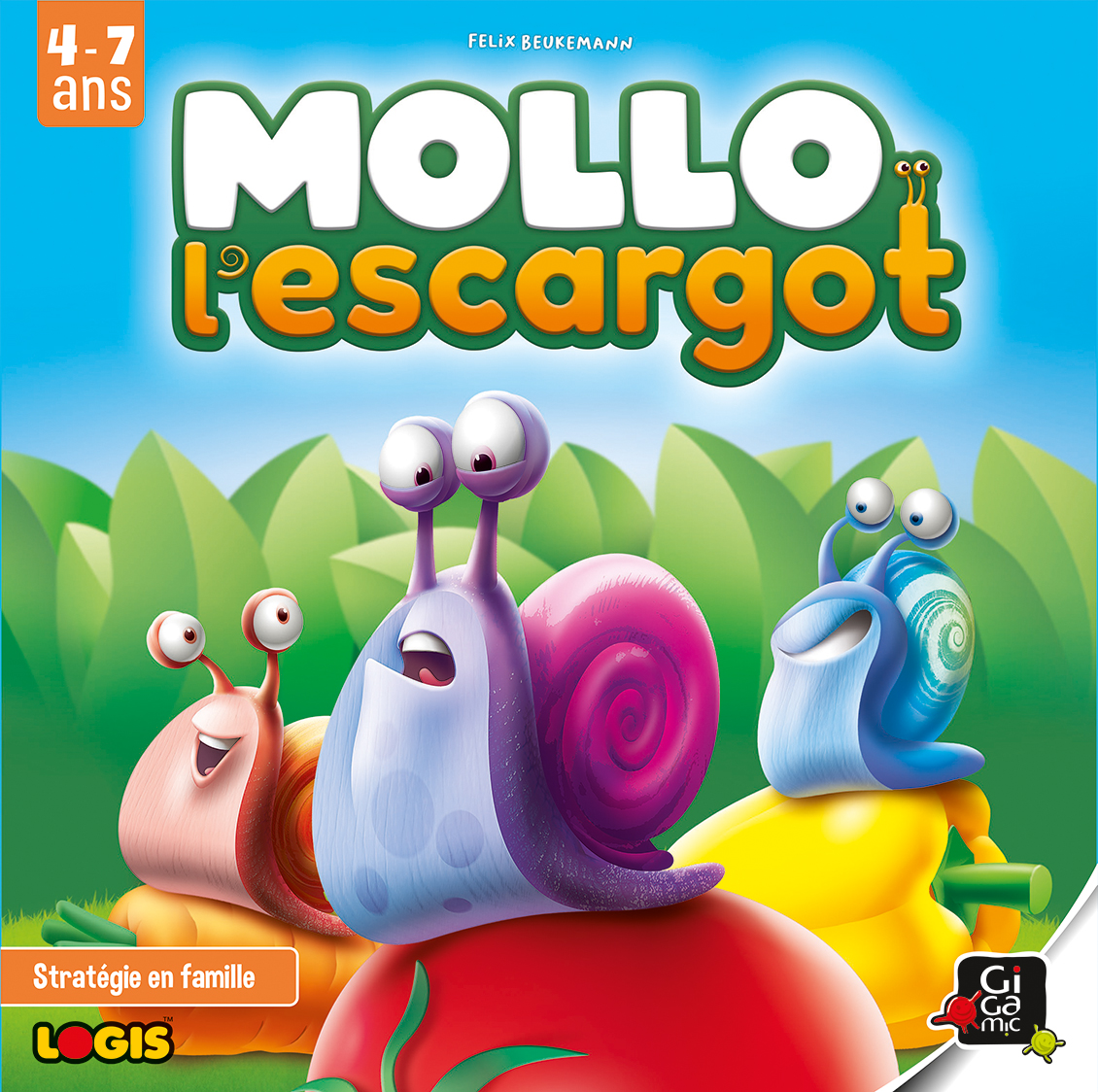 Mollo l'escargot, jeu enfant à partir de 4 ans