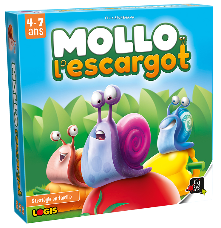 Mollo l'escargot au flip 2021 - jeu de société enfants Gigamic