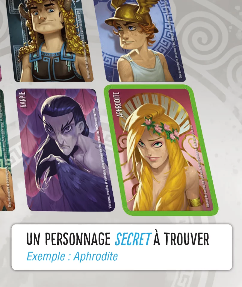 But de Similo : Trouver le personnage secret parmi 12 cartes au centre de la table