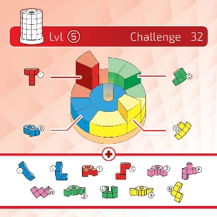 Quelques petits challenges sont également disponibles dans Katamino Tower pour proposer différentes façons de jouer