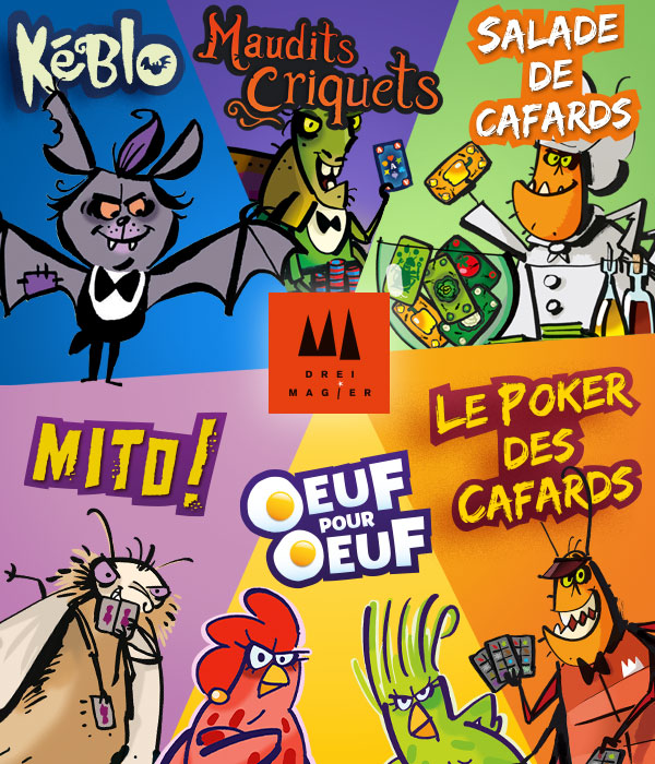 Drei Magier, une gamme de jeux connus et reconnus !